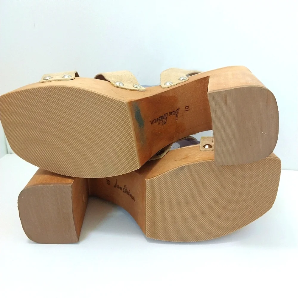 Sam Edelman Rosalind Suede Leather‎ Platform Sandals, Size 10| EUR 40